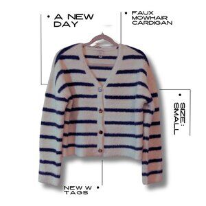 A New Day Striped Cardigan (NWT) Size